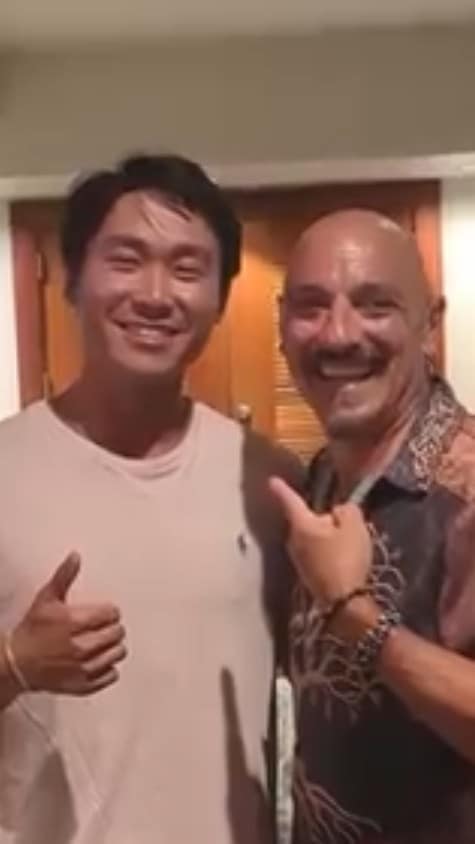 Joey with a friend or fellow player (10)