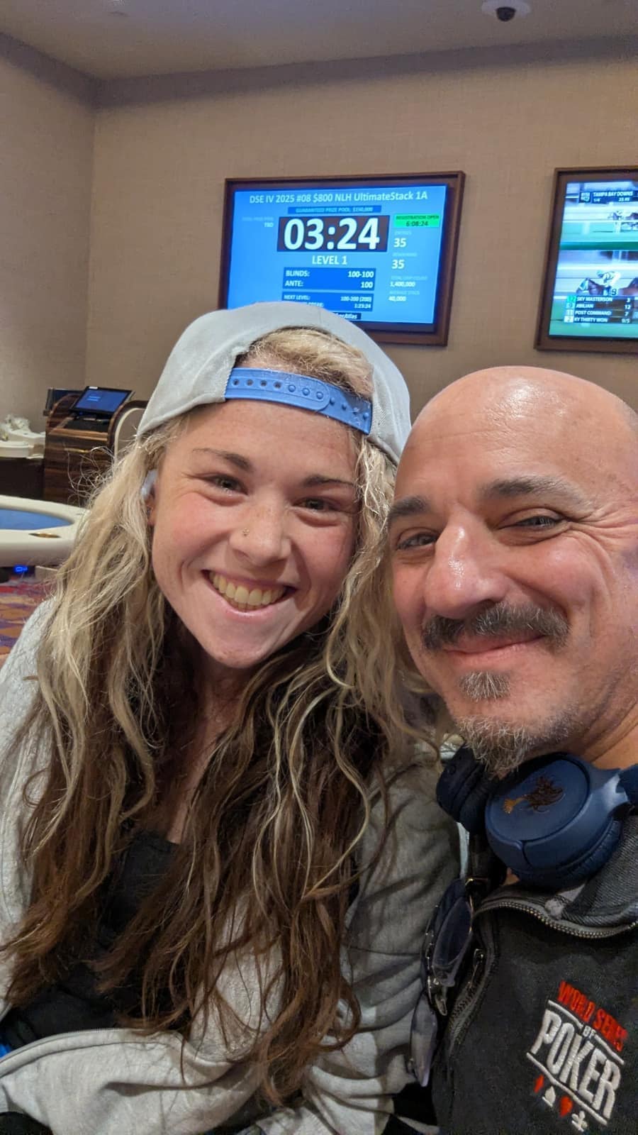 Joey with a friend or fellow player (13)