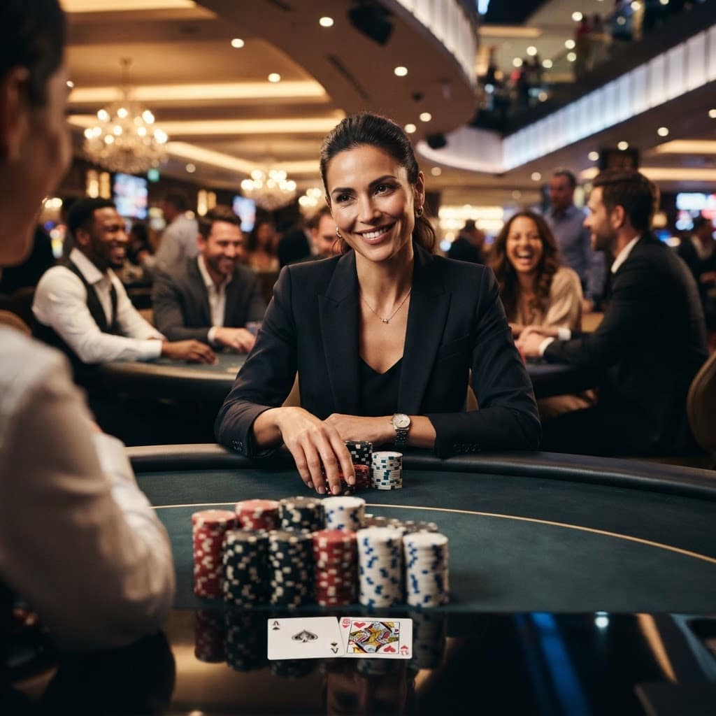 At the poker table